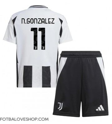 Juventus Nicolas Gonzalez #11 Dětské Domácí Dres 2024-25 Krátký Rukáv (+ trenýrky)